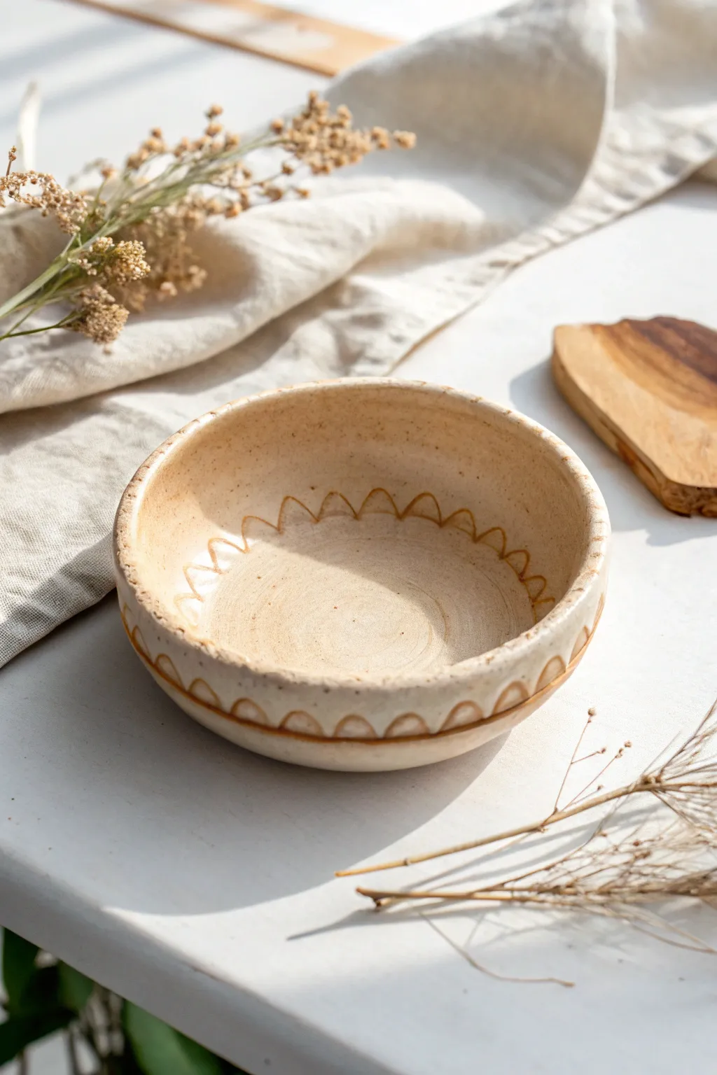 Make a sweet air-dry clay trinket dish in minutes, perfect for rings, keys, and earrings.