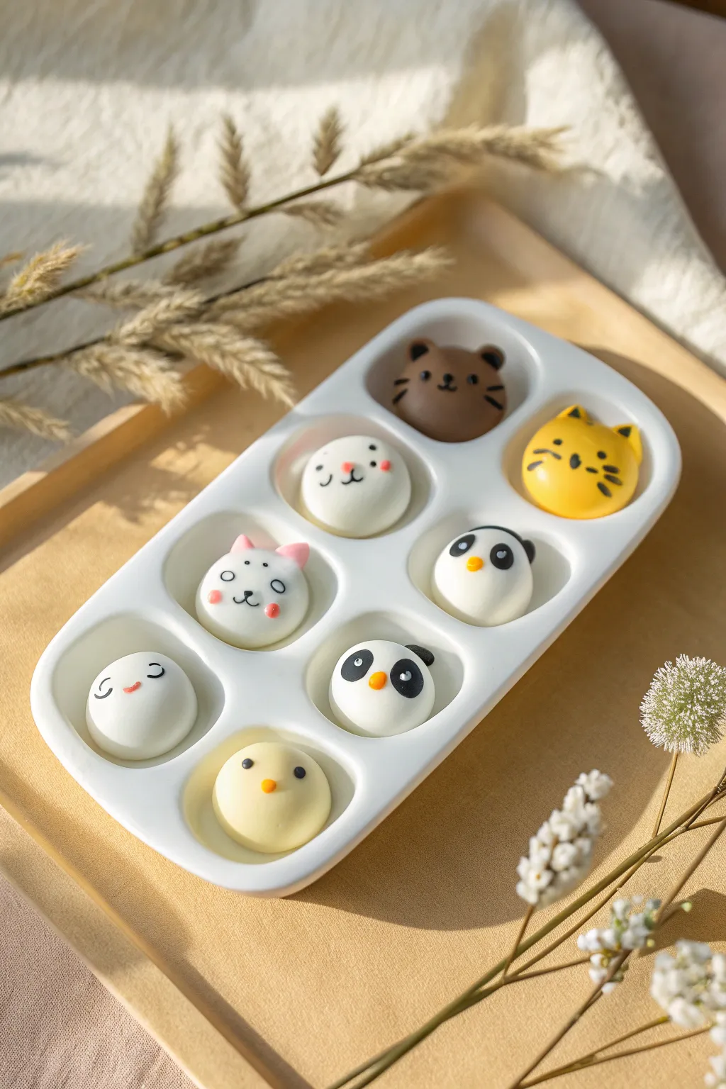 Easy polymer clay blob animals with big personalities, a bright kid friendly set on a clean backdrop