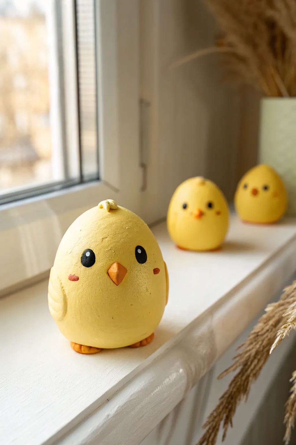 Kawaii yellow chick minis to brighten your shelf—simple, sweet, and handmade-ready.