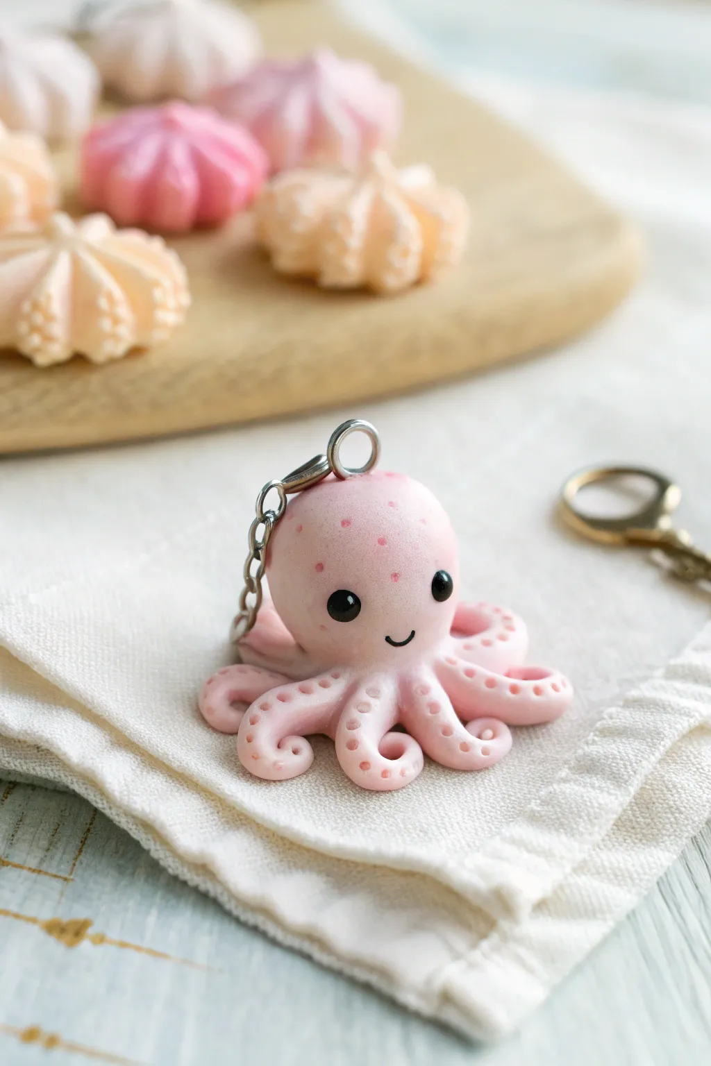 Sweet pastel baby octopus blob charms, simple to make and perfect for beginner polymer clay.