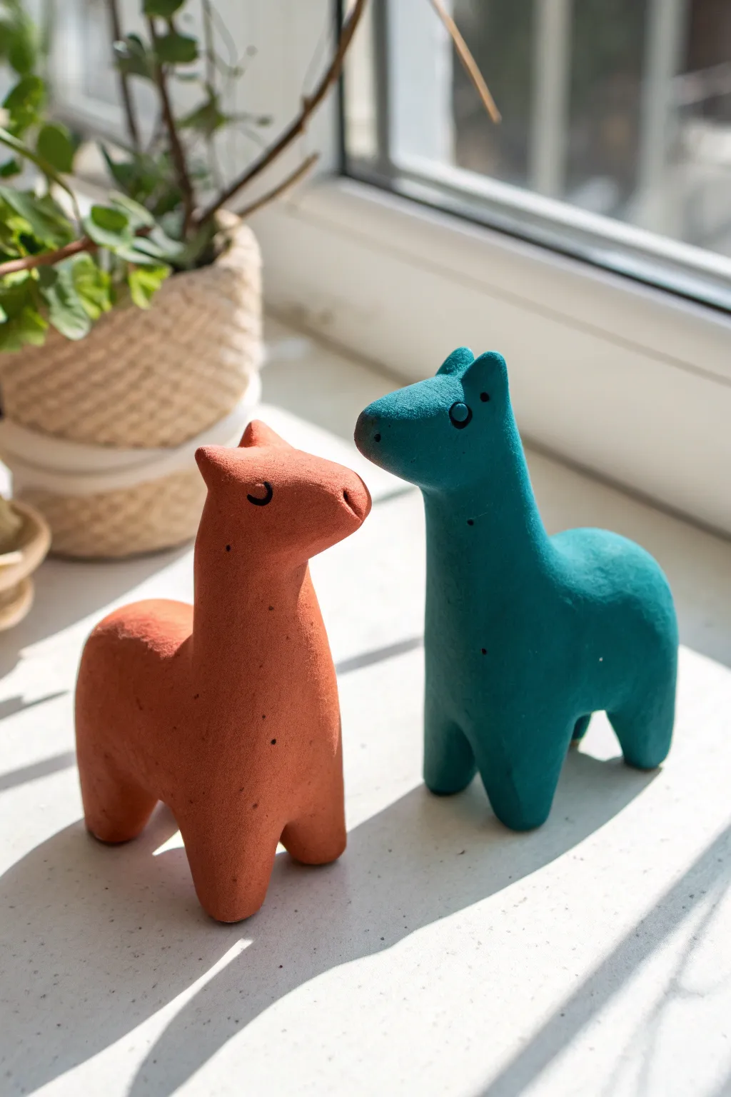Pick a mood color and sculpt two mini animals side by side for a sweet, minimalist clay date idea