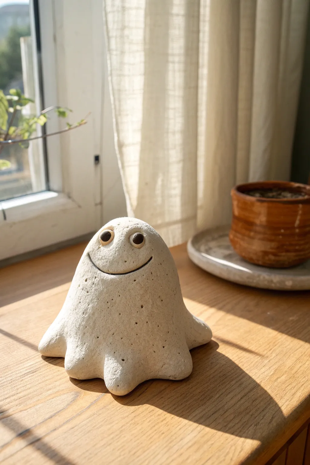 Meet the Melted Puddle Monster, a squishy-cute clay buddy perfect for easy beginner fun.