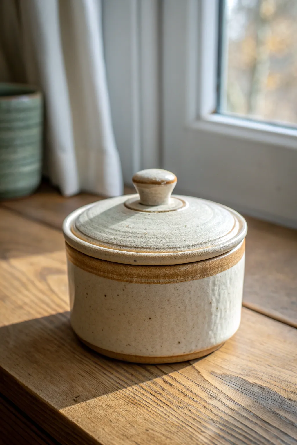 A minimalist lidded keepsake box with a snug fit and soft texture, ideal for clay workshop ideas.