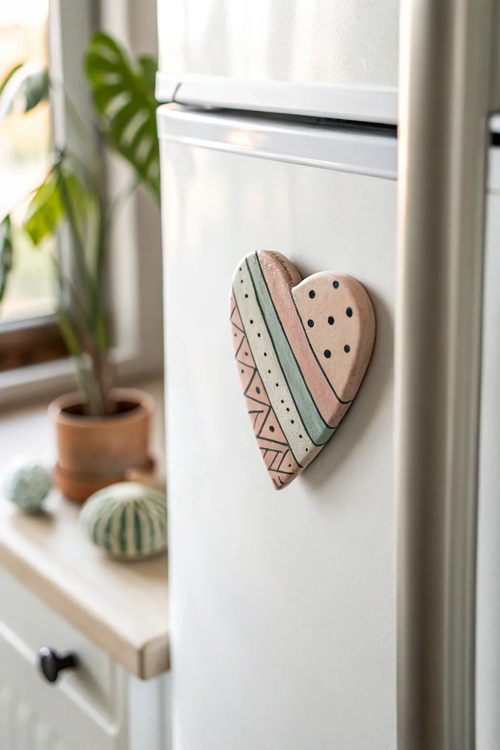 Sweet mini clay magnets in simple shapes, a fast pottery win and charming little gift idea.
