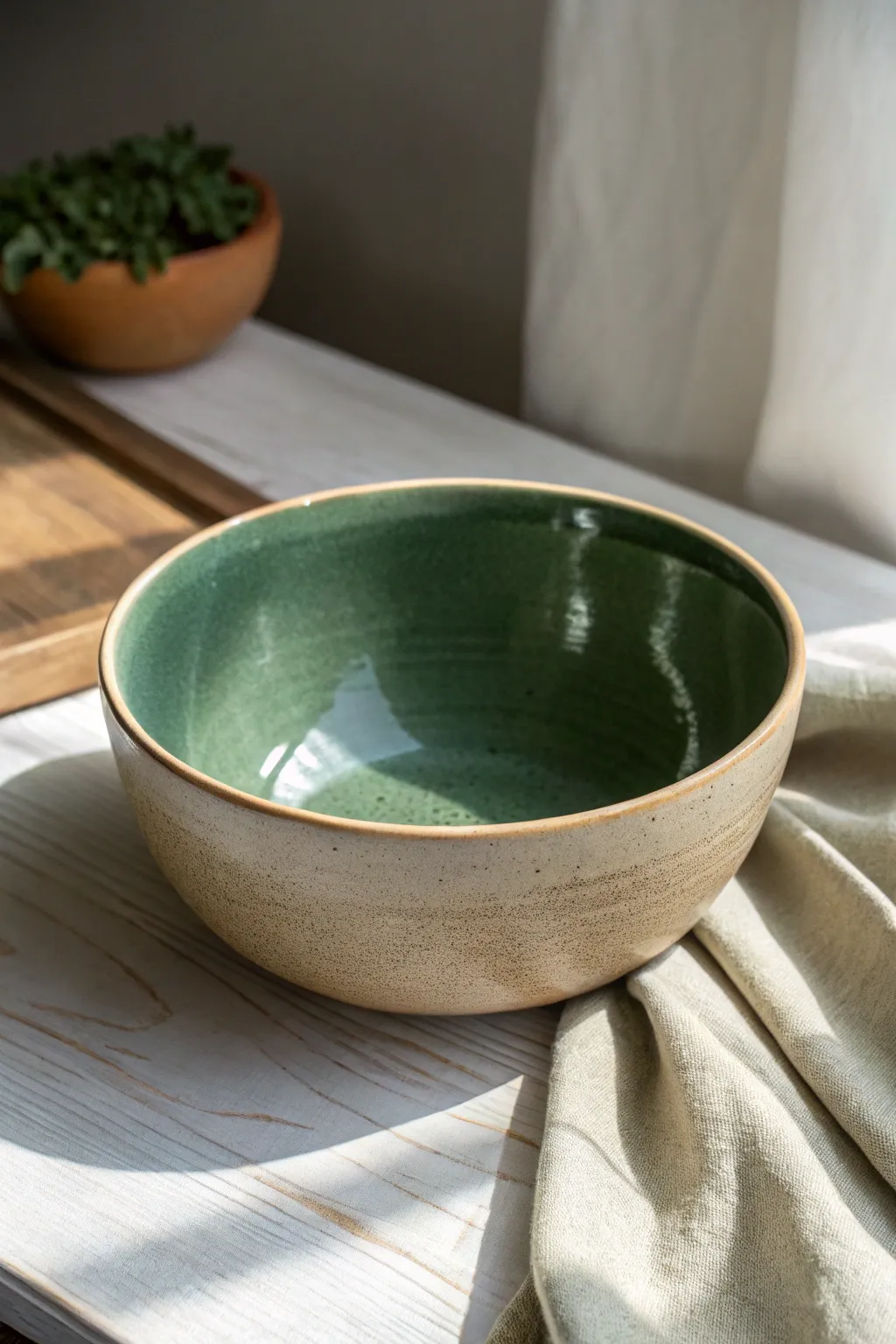 Matte outside, glossy inside: a modern glaze pairing that feels calm, crafted, and bold.