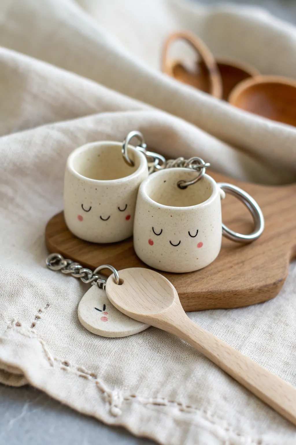 A tiny mug and spoon charm duo, the sweetest inside-joke keepsake for best friends