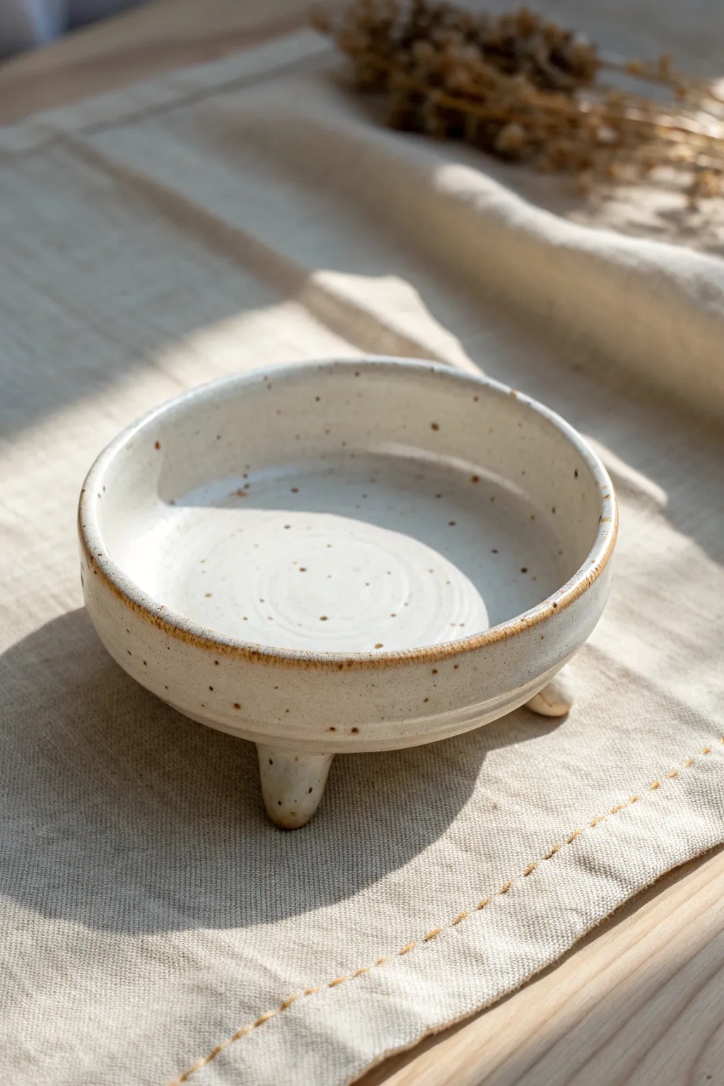 Simple lug feet add stability and charm, a clean minimal detail for small dishes.