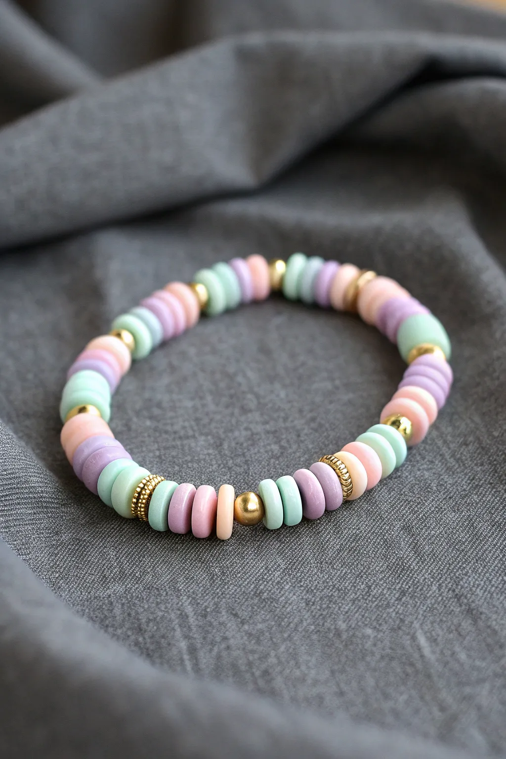 Pastel clay discs with glow pop accents for that night swim energy, simple, preppy, and chic.
