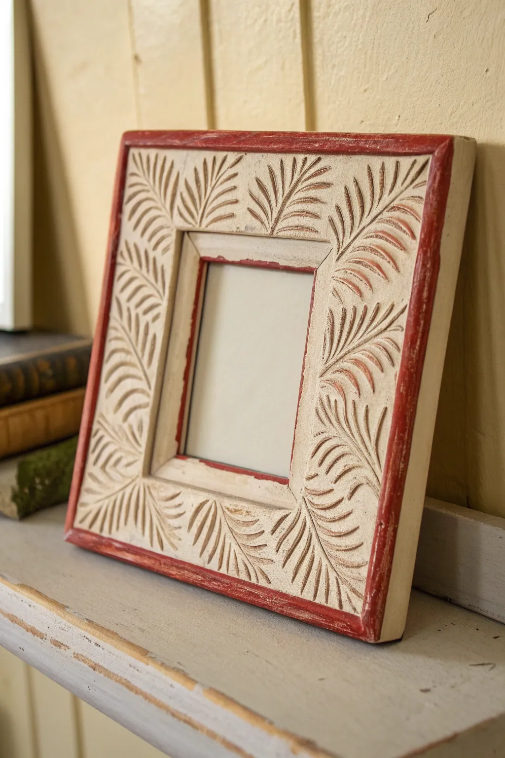 Minimal slab clay frame with a textured border—simple, modern, and beautifully handmade.