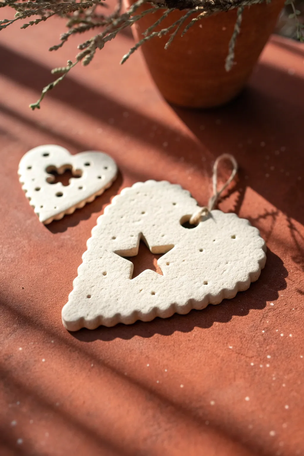 Negative space charm challenge: one simple clay cutout makes a bold, modern statement.