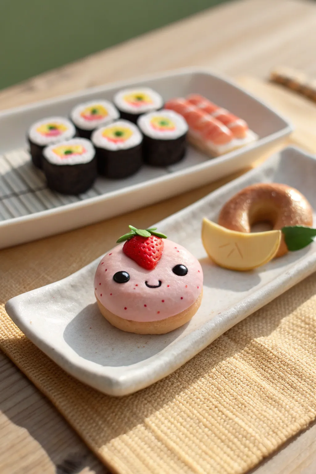 Adorable clay food friends with tiny smiles, perfect kid friendly crafting inspiration.