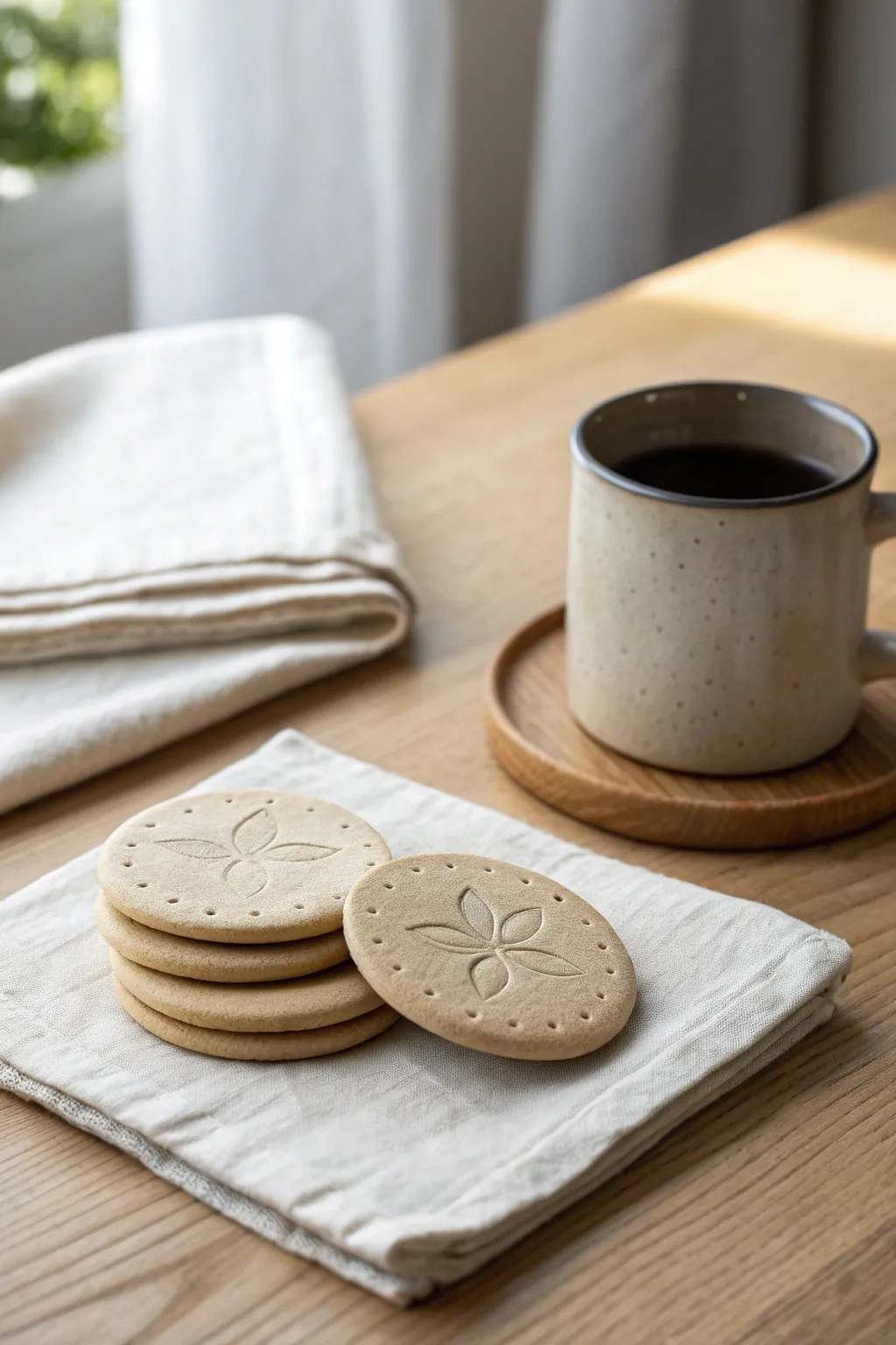 Stamp-textured mini clay coasters with easy patterns—minimal, boho, and perfect for first projects.