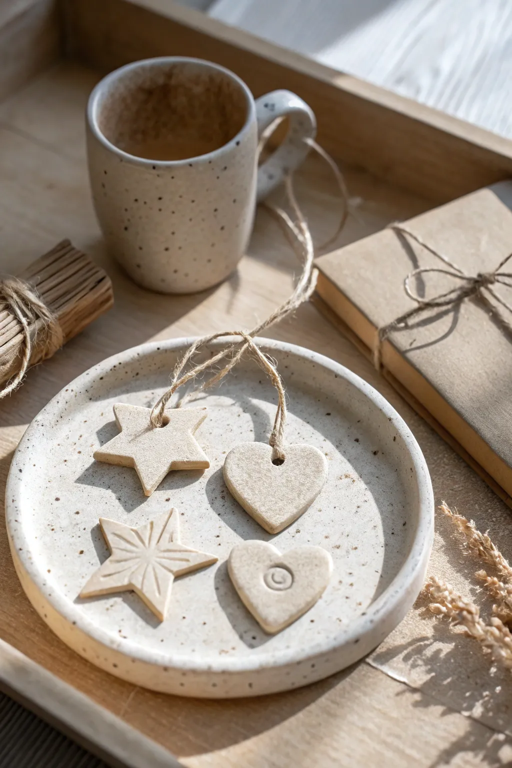 Tiny clay memory charms in two matching bundles, a sweet DIY gift set for best friends.