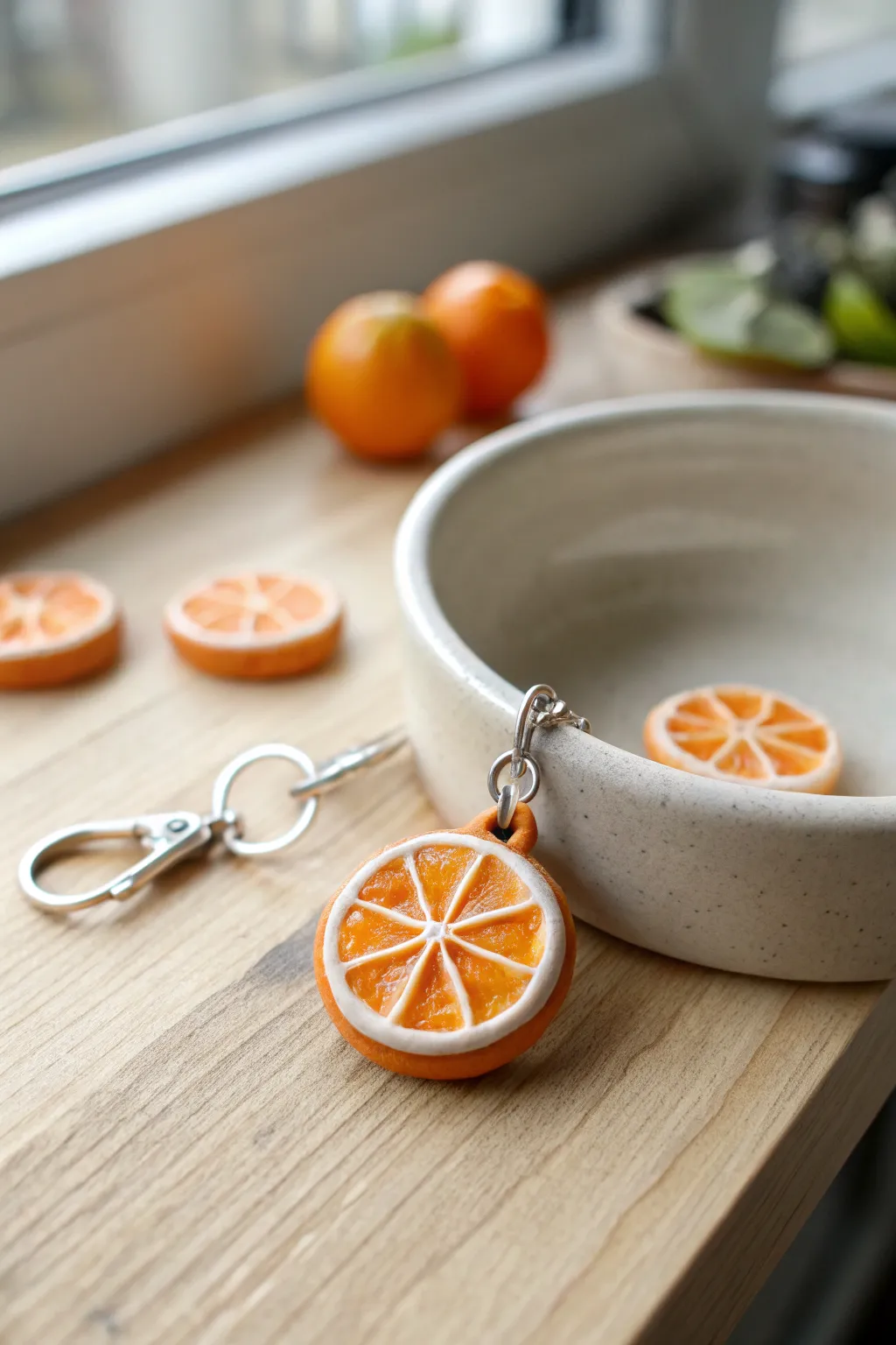 Sweet mini food charms in oven bake clay, minimalist and boho perfect for jewelry or keychains