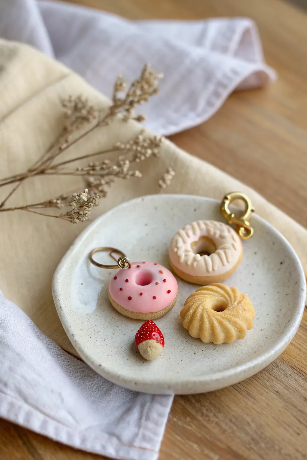 Sweet mini food charms to swap on your next clay date, playful, tiny, and handmade.