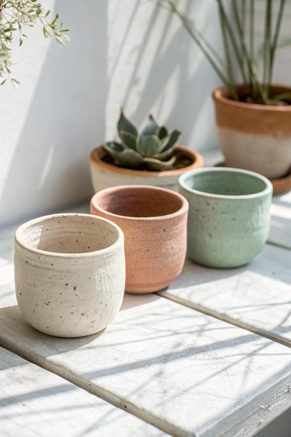 Easy air dry clay pinch pots in cream, terracotta, and pastel, cute imperfections included.