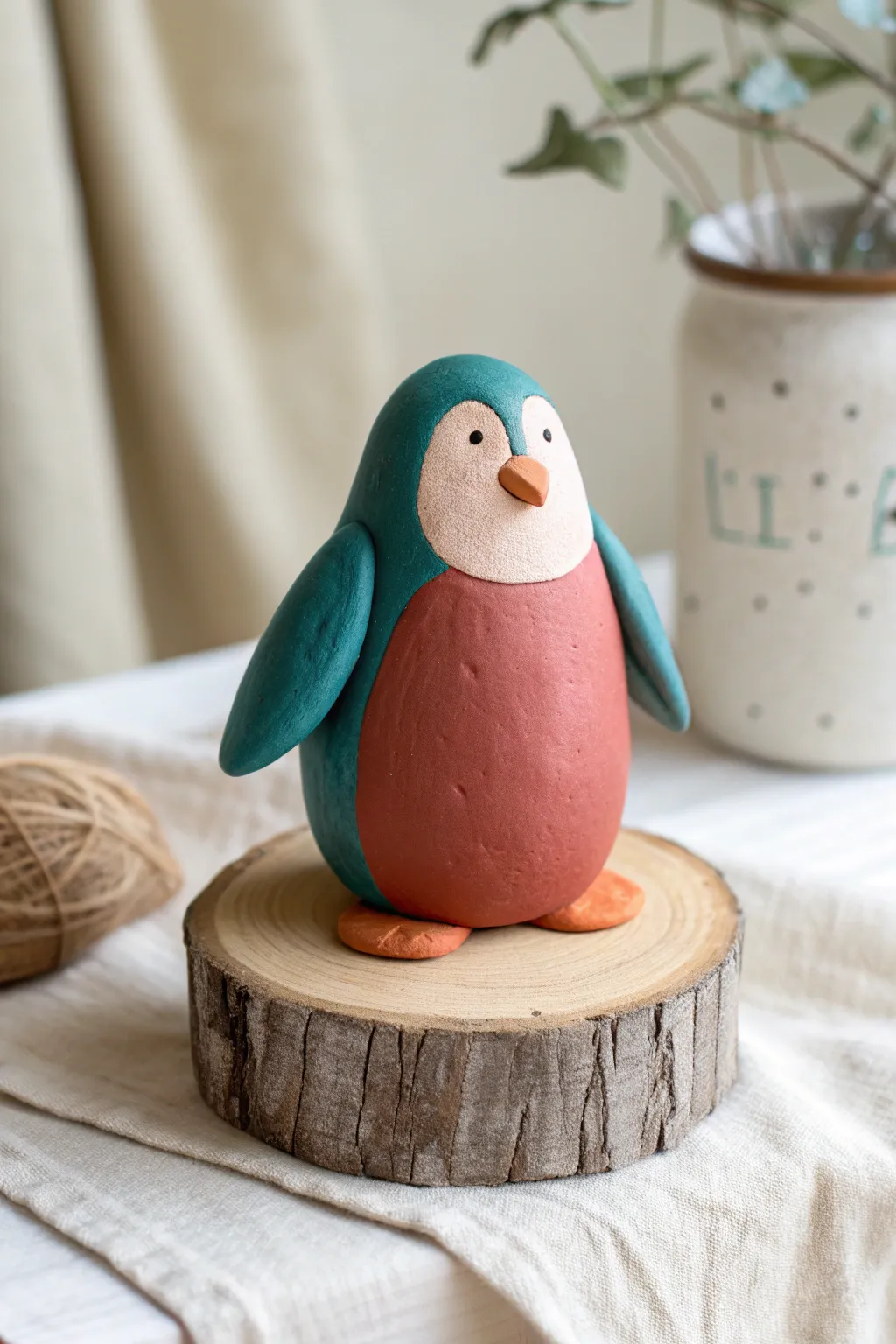 Make this sweet minimalist clay penguin buddy in minutes, perfect for beginners and gifting.