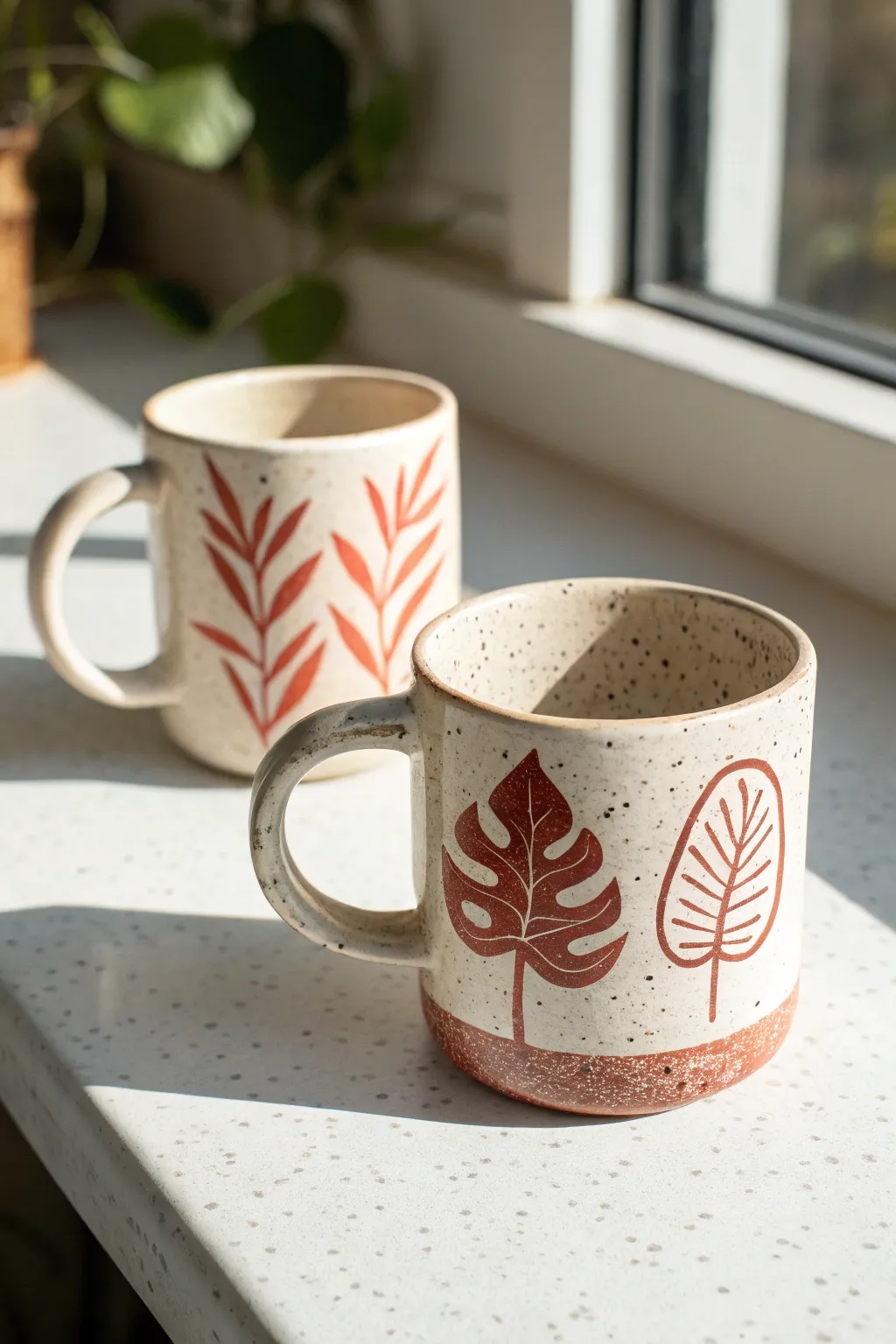 One mug, two picture moments—front and back designs shown in a clean, minimalist angle.