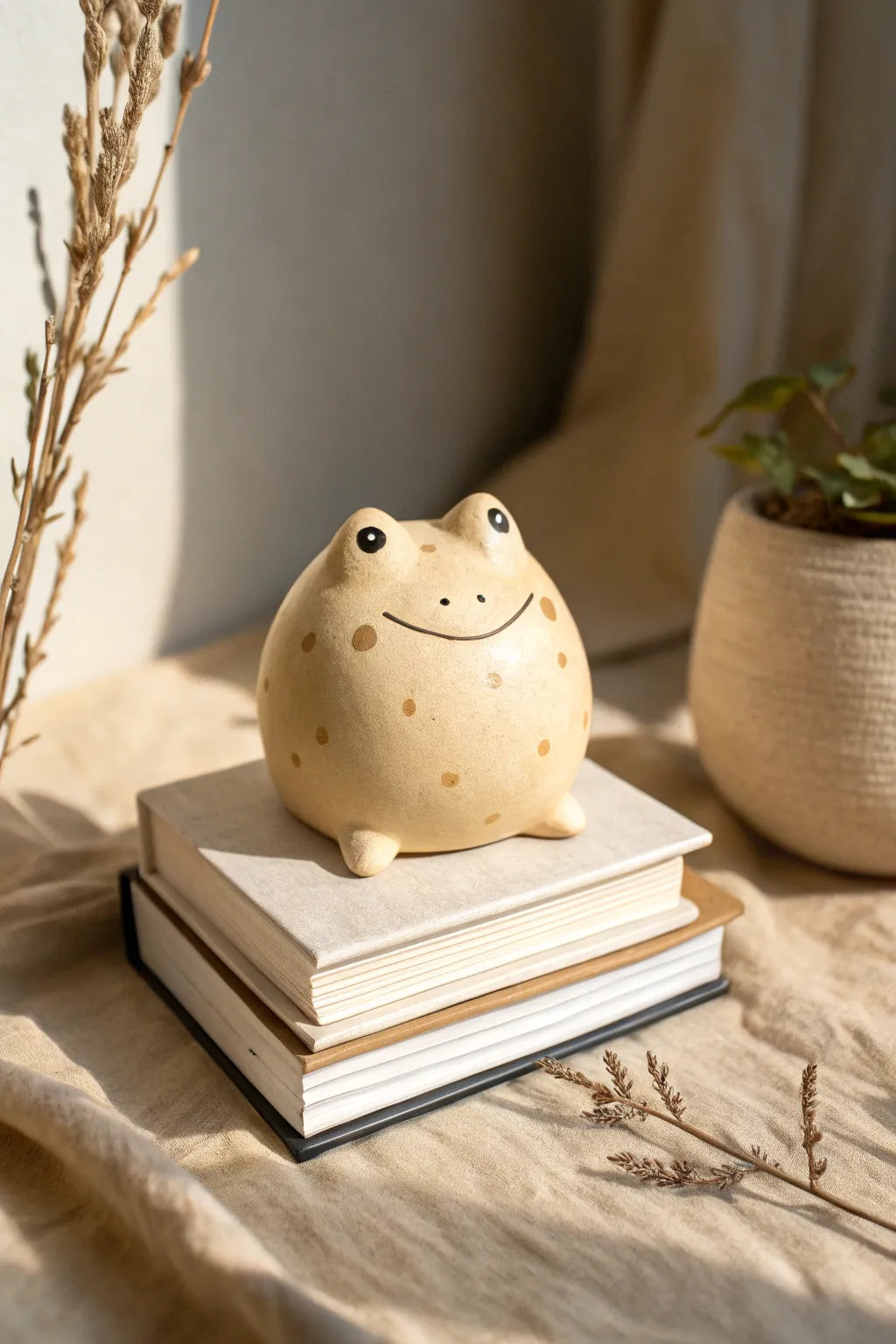 Make your first clay cutie: a chubby blob frog figurine that looks adorable on any shelf.