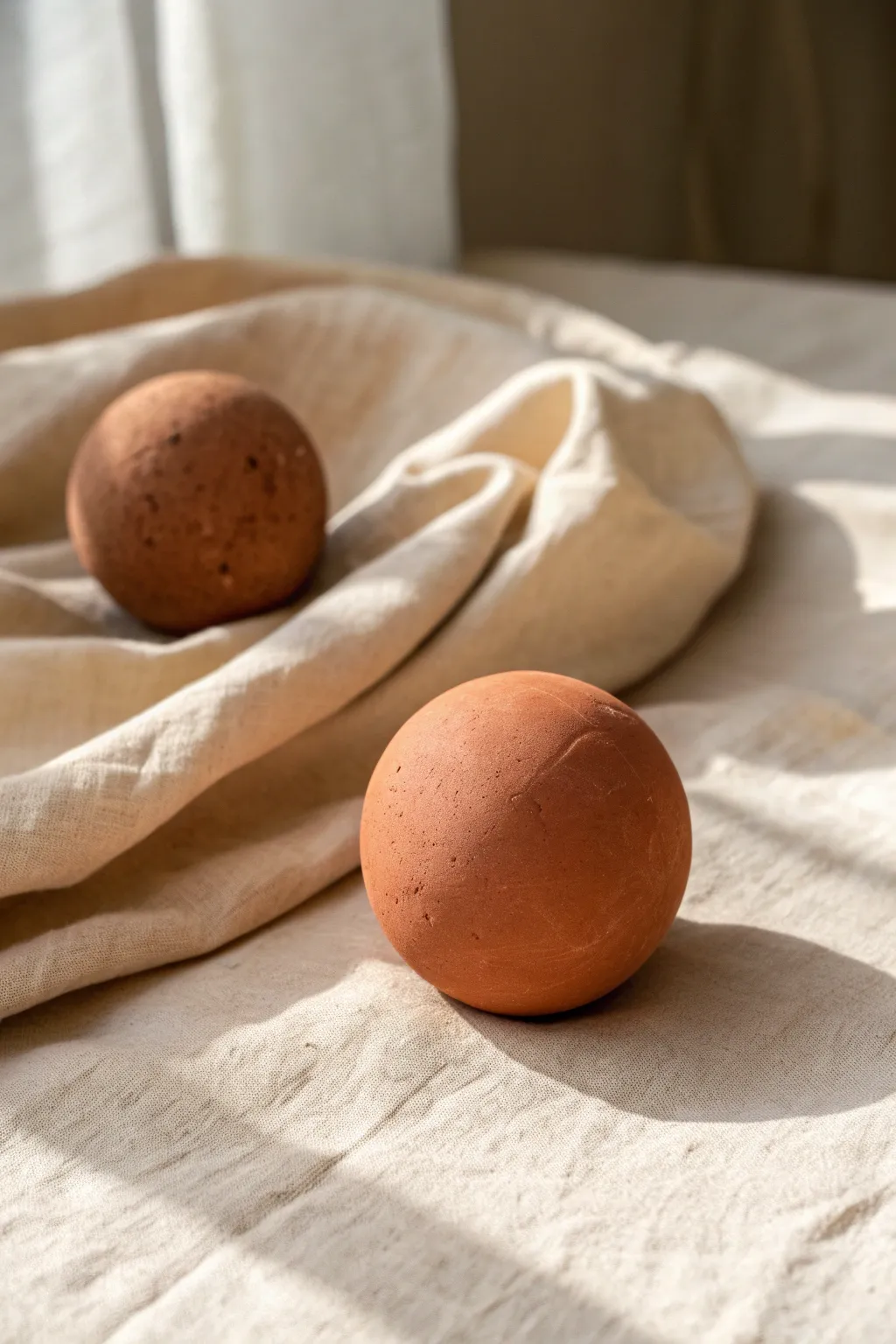 Simple clay ball squash-and-stretch loop setup with clean, minimalist bounce energy