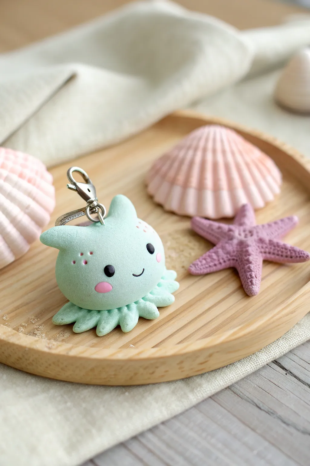 Mini pastel axolotl and sea buddy charms, sweet and simple for your next clay session.