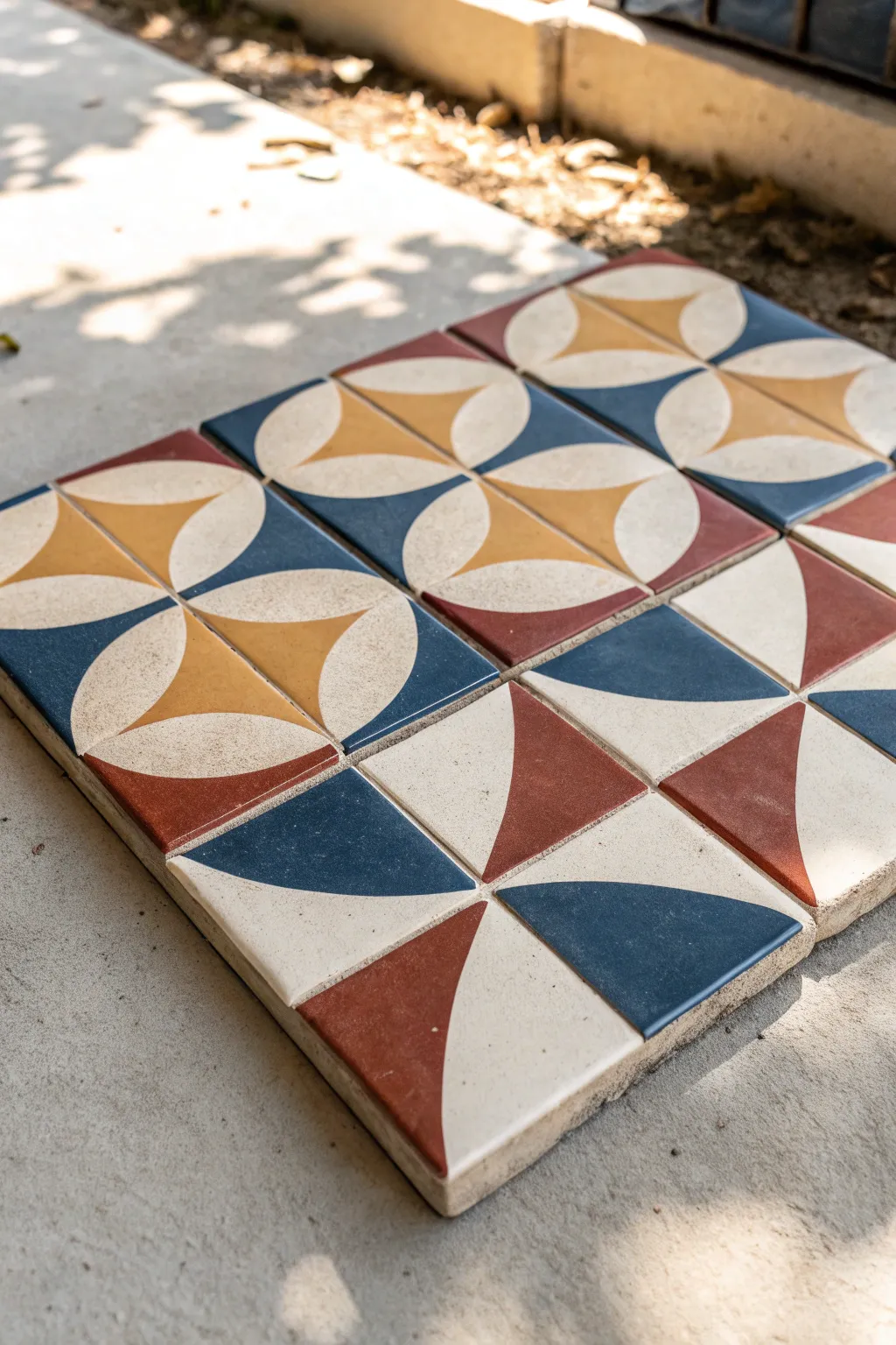 A bold tile series where each handmade square connects into one striking, minimalist story.