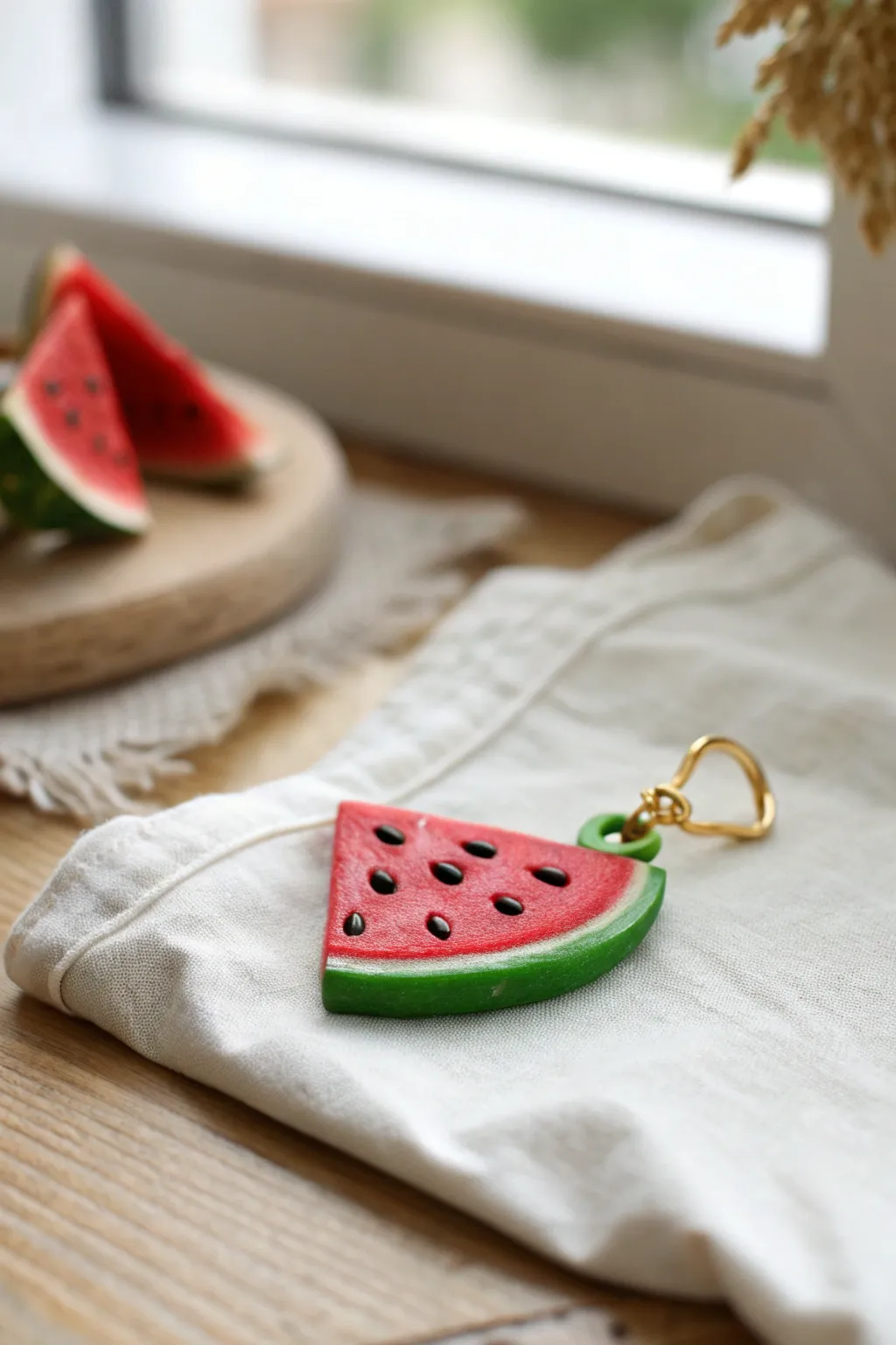 Bright mini fruit polymer clay charms, simple to make and perfect for keychains and jewelry