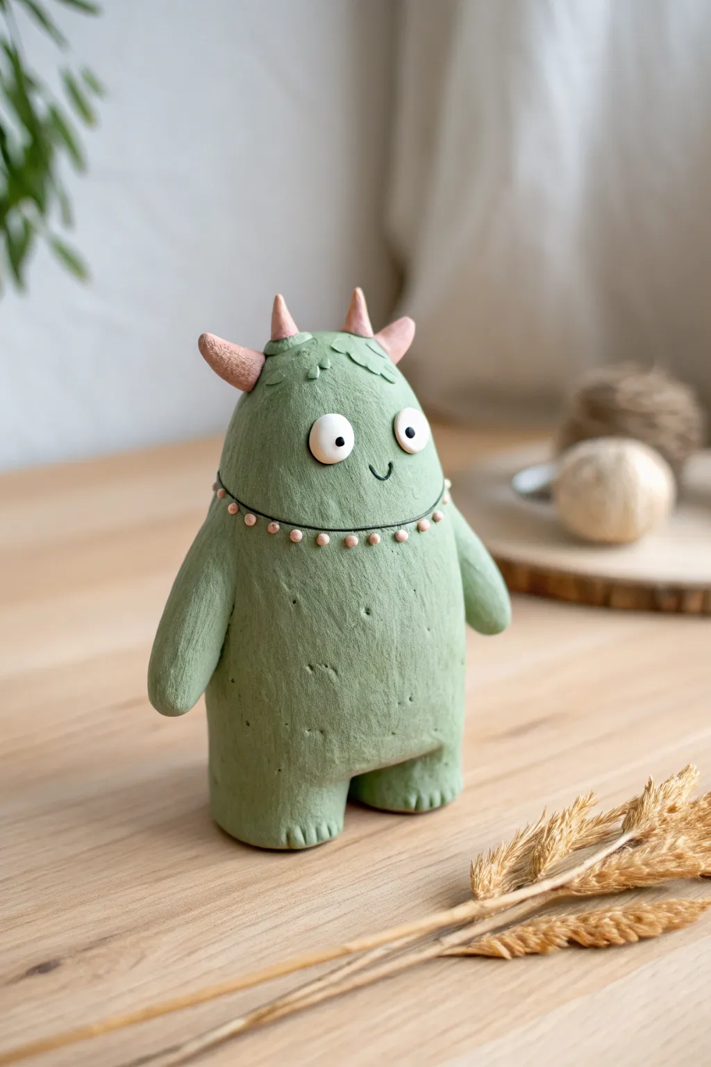 Meet the cutest clay dough monster, styled with loose parts for playful, easy DIY charm.