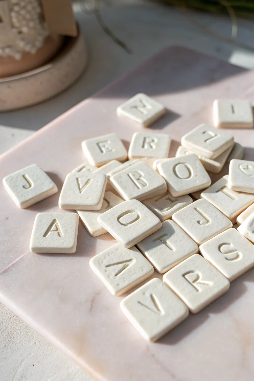 Simple DIY clay letter tiles, minimalist and sweet for beginners, perfect for gifts and decor.