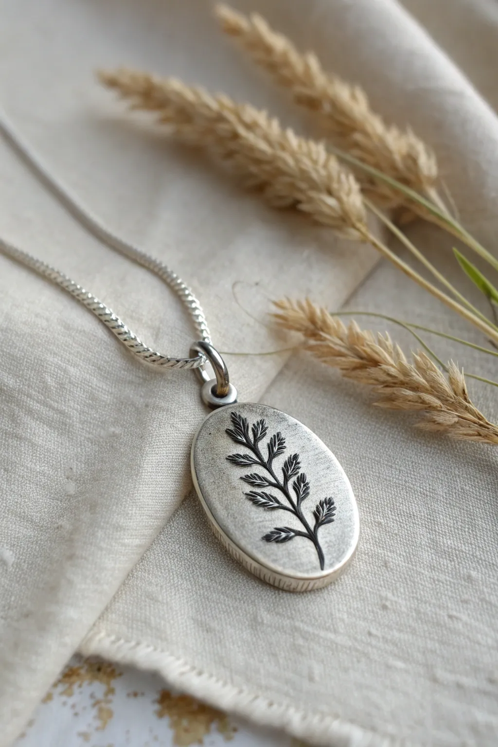 Antiqued patina highlights every ridge in this beginner-friendly textured silver clay pendant.