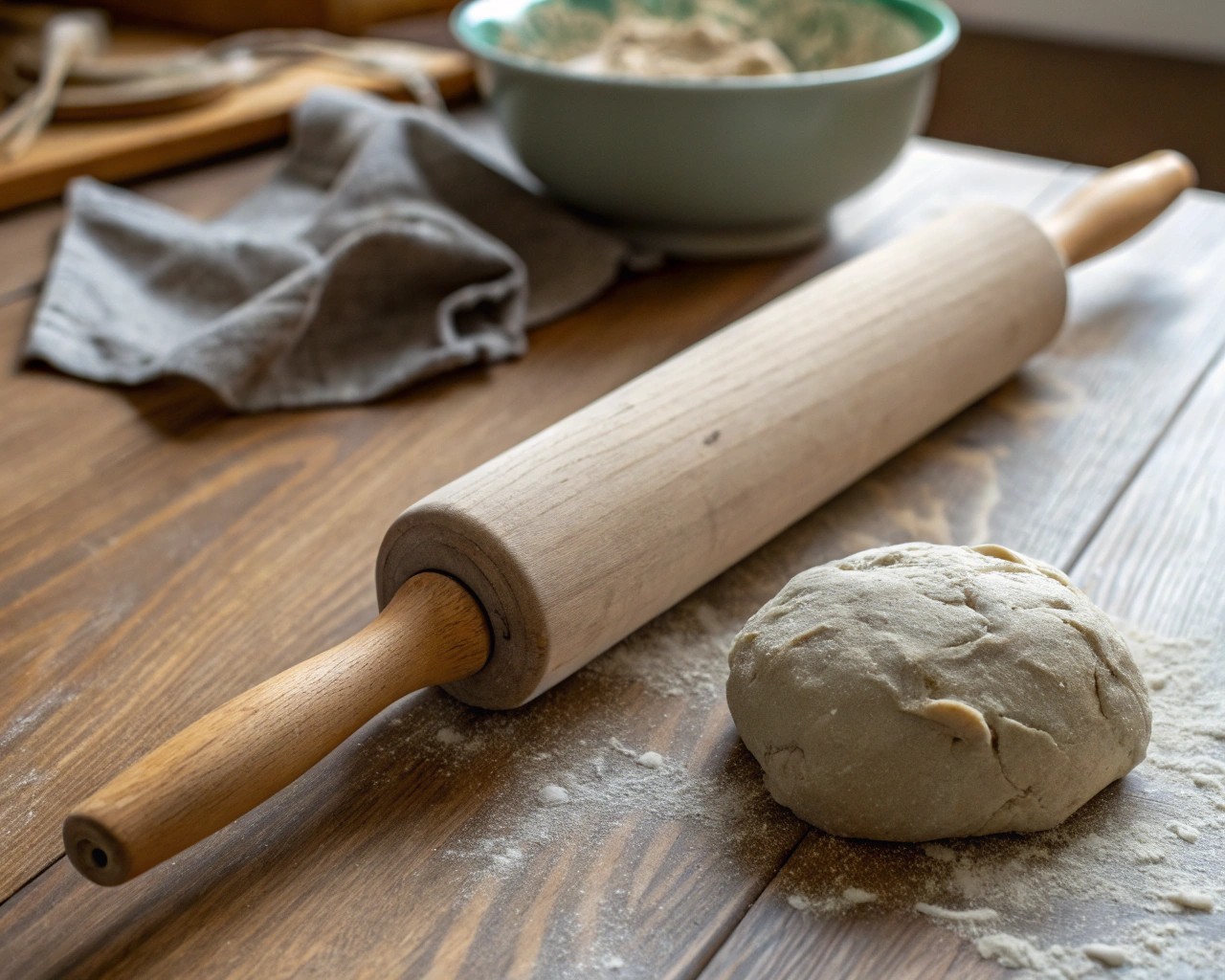 A piece of smooth, grogged clay ready for hand-building, accompanied by essential pottery tools.