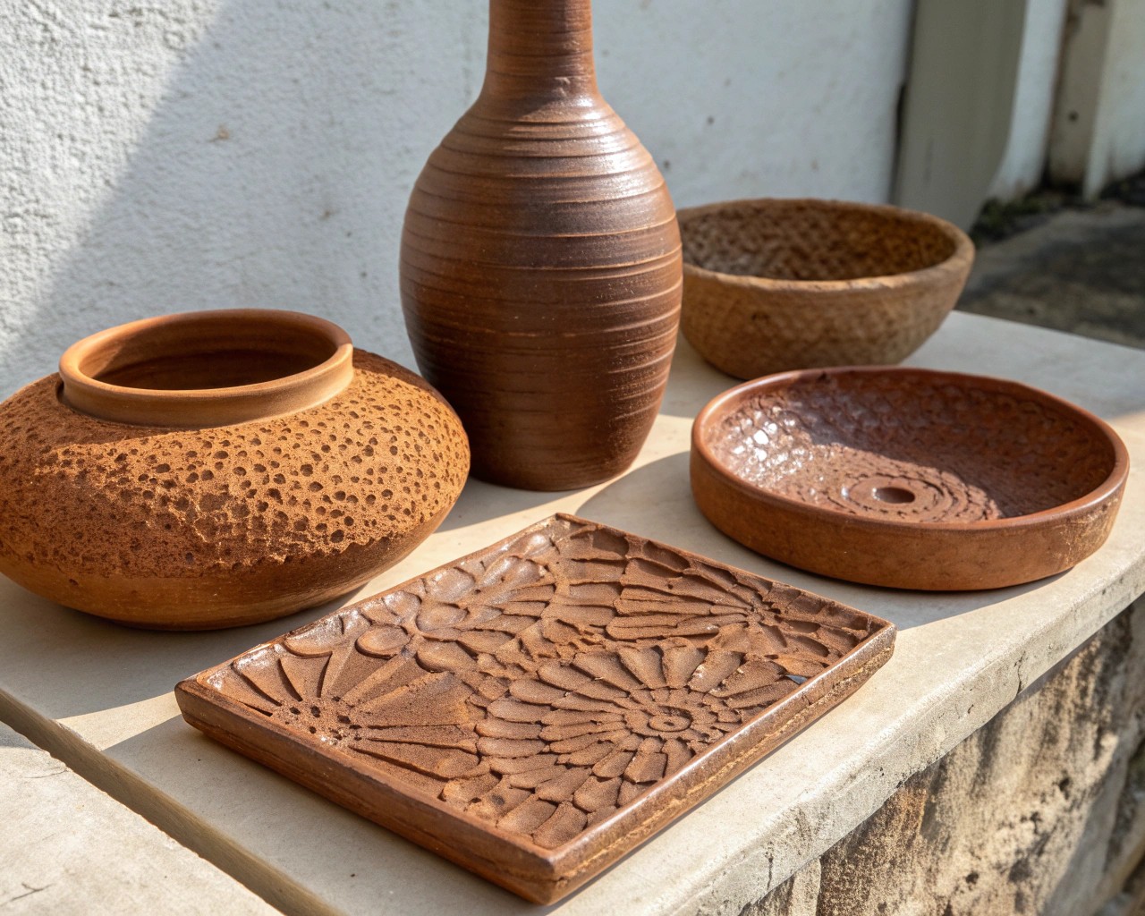 Finishing techniques bring surface and soul to handcrafted clay pieces.