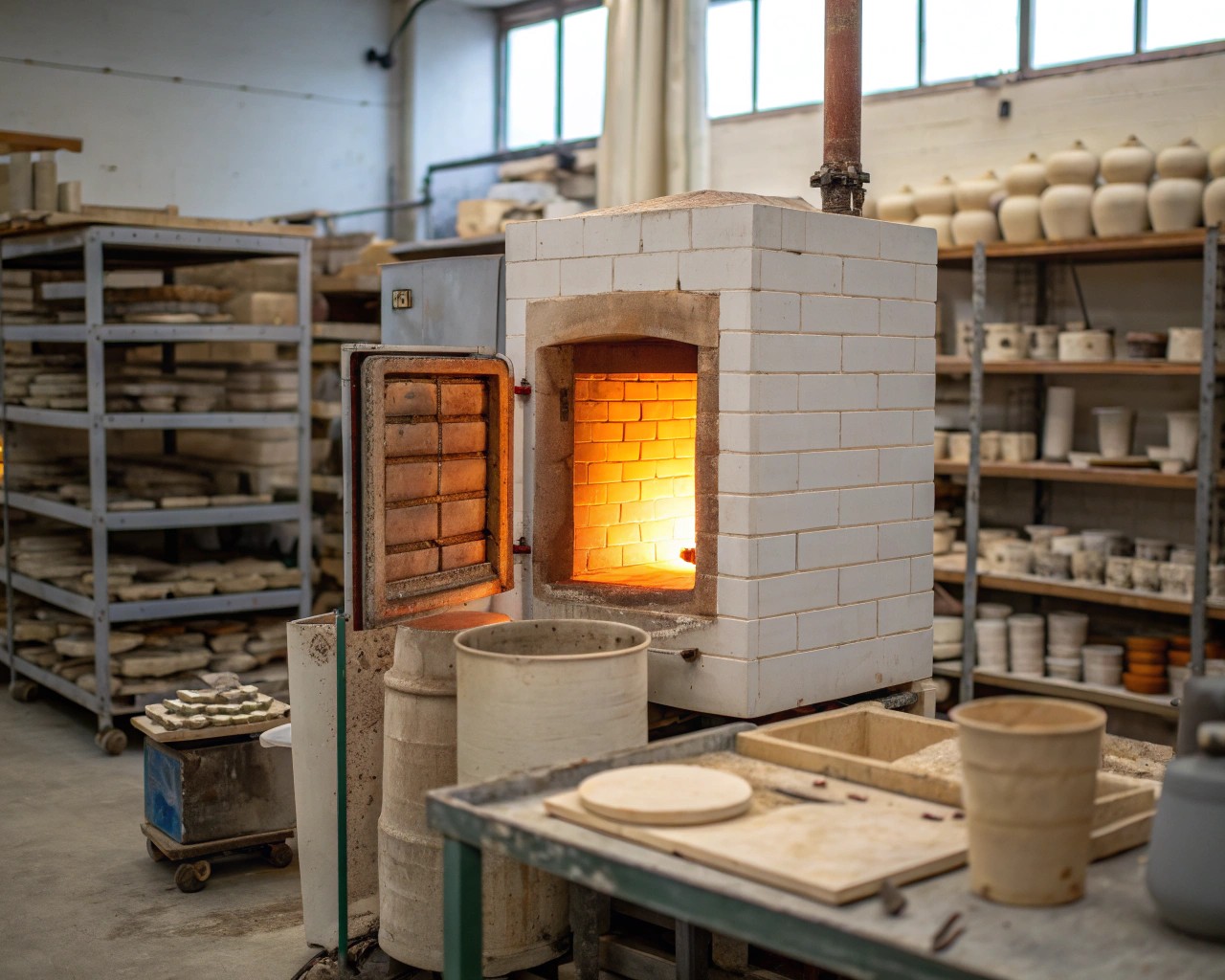 Holding a kiln at the target temperature allows glazes to fully mature and achieve a smooth, glossy finish.