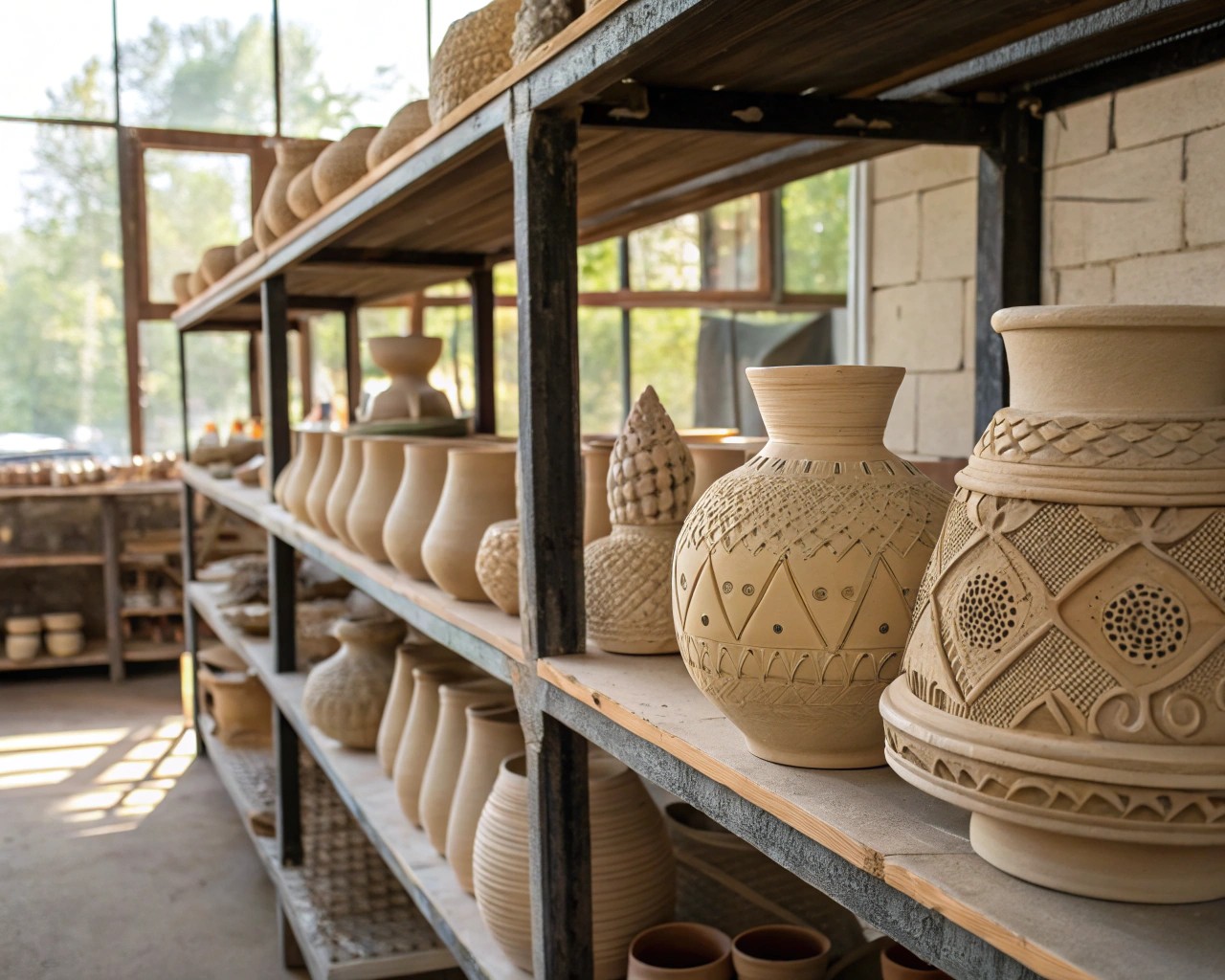 Proper preparation of clay pieces before bisque firing ensures successful transformation into durable ceramics.