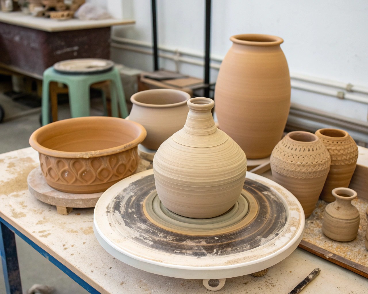 Uneven stress during drying or firing can cause pottery to warp.